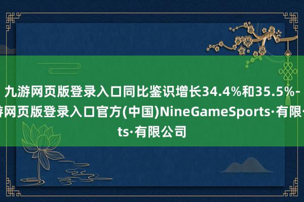 九游网页版登录入口同比鉴识增长34.4%和35.5%-九游网页版登录入口官方(中国)NineGameSports·有限公司